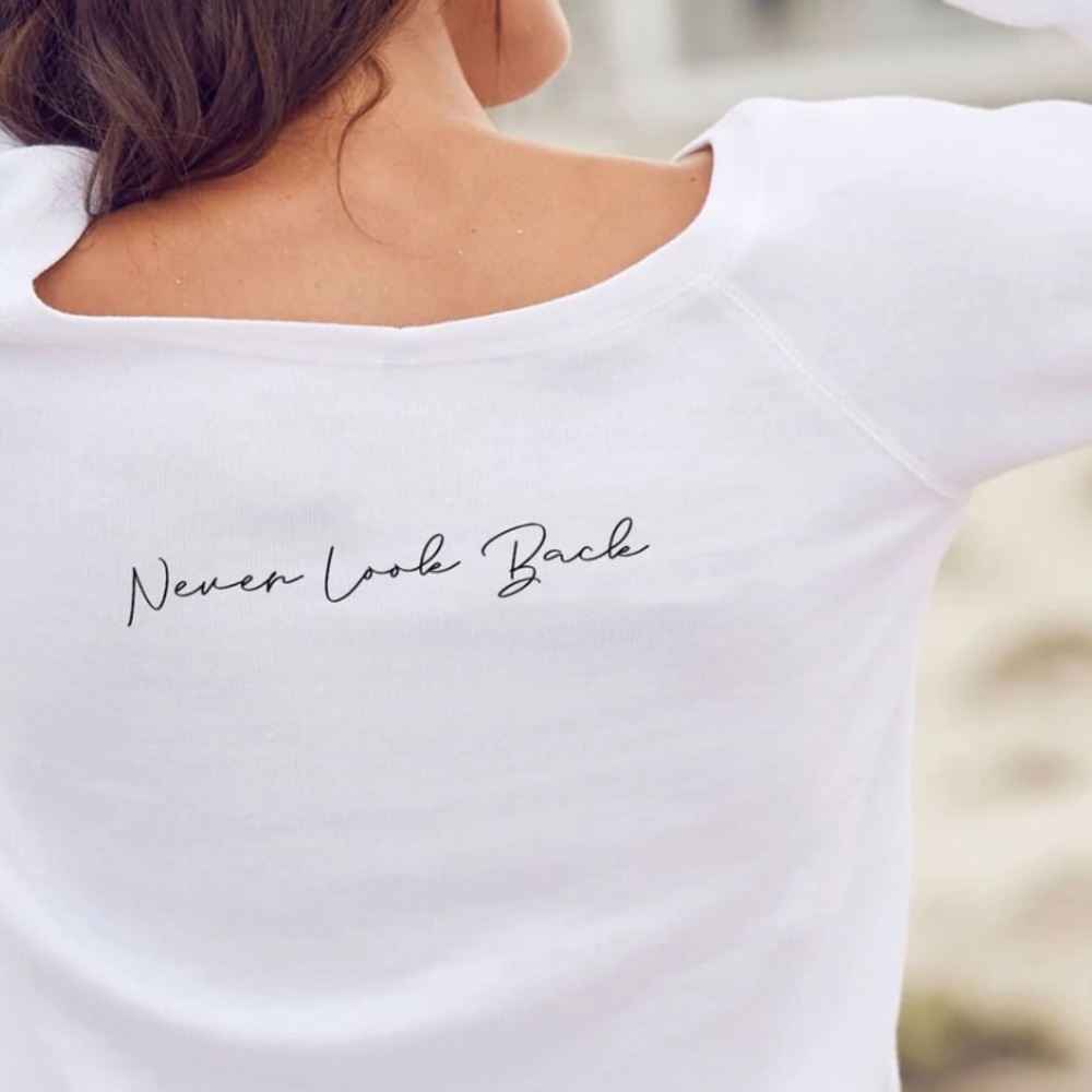 Om & Ah New “Never Look Back” Cozy Pullover Sweater White Womens Size XL